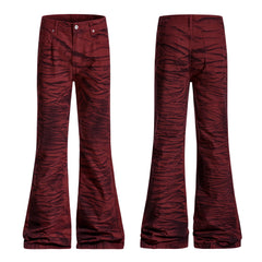 CapCabin Tiger-Pattern Flared Pants