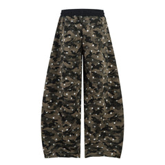 CapCabin Star Camo Wide-Leg Sweatpants