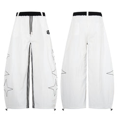 CapCabin “Starline Wide-Leg Track Pants”
