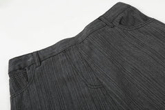 CapCabin Textured Wide-Leg Utility Pants