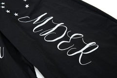 CapCabin Retro Script Wide-Leg Track Pants
