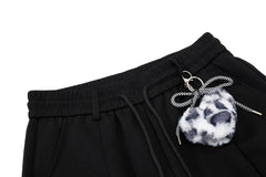 CapCabin Script Wide-Leg Sweatpants