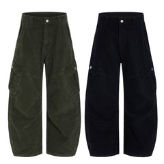 CapCabin Corduroy Utility Wide-Leg Pants