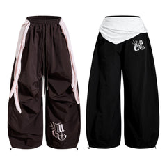 CapCabin Layered Utility Wide-Leg Pants