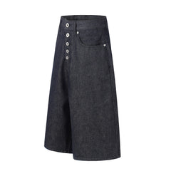 CapCabin “Raw Button Denim Jorts”