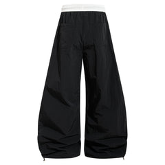 CapCabin Retro Script Wide-Leg Track Pants