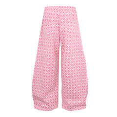 CapCabin All-Over Pattern Graphic Wide-Leg Pants