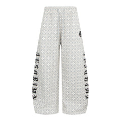CapCabin All-Over Pattern Graphic Wide-Leg Pants