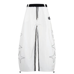 CapCabin “Starline Wide-Leg Track Pants”