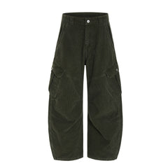 CapCabin Corduroy Utility Wide-Leg Pants