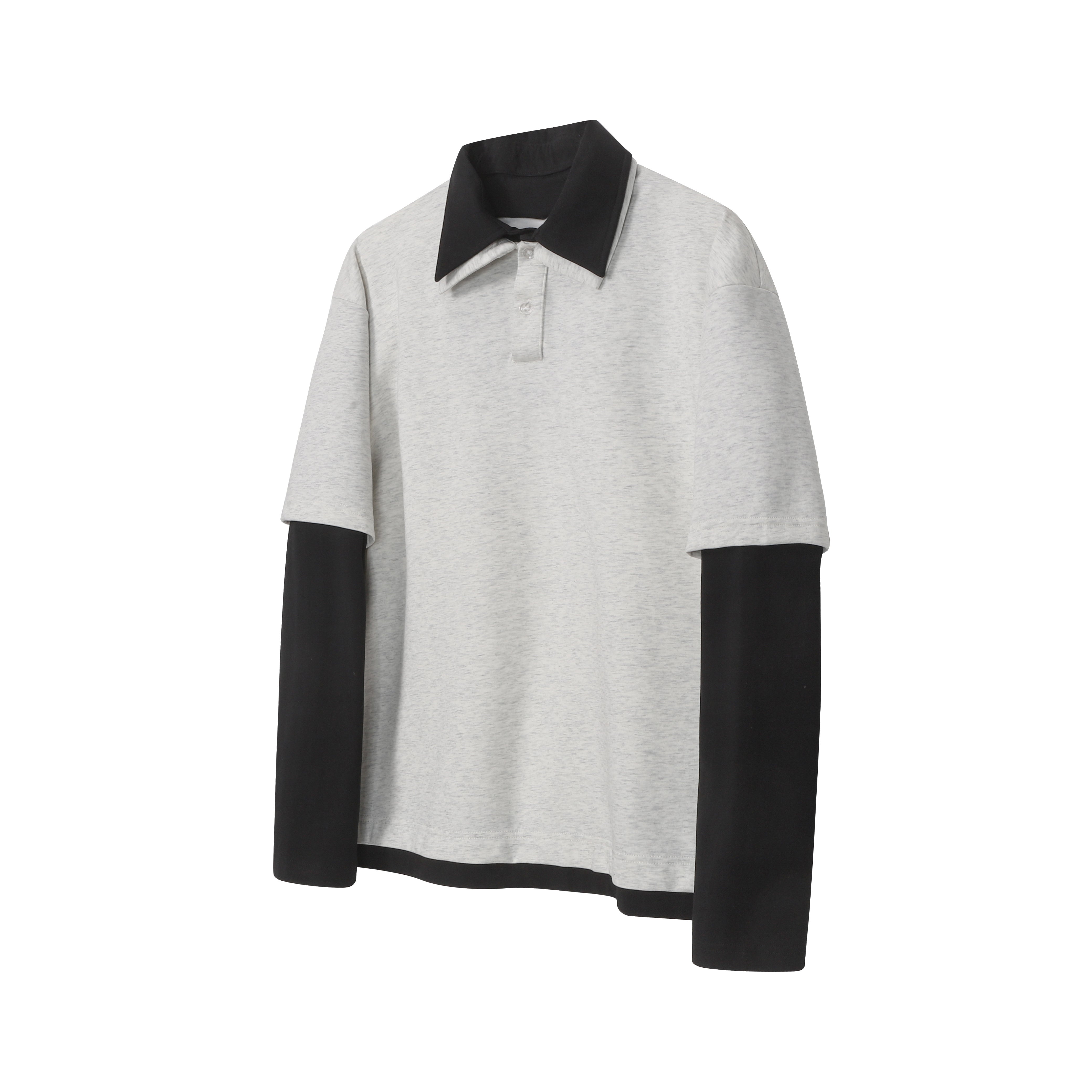 CapCabin Layered Polo Long Sleeve Tee