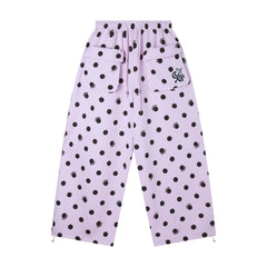 CapCabin “Polka Cargo” Wide-Leg Pants
