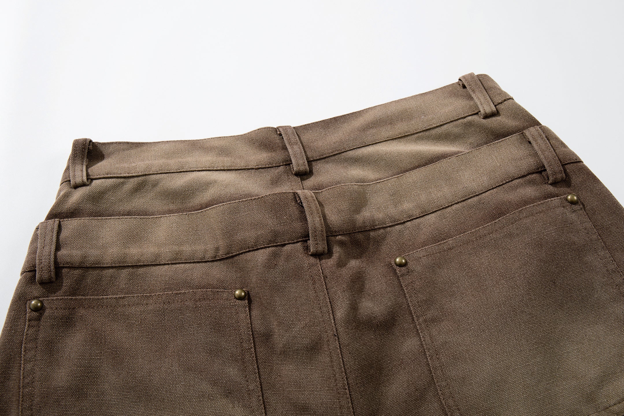 CapCabin Vintage Utility Wide-Leg Pants