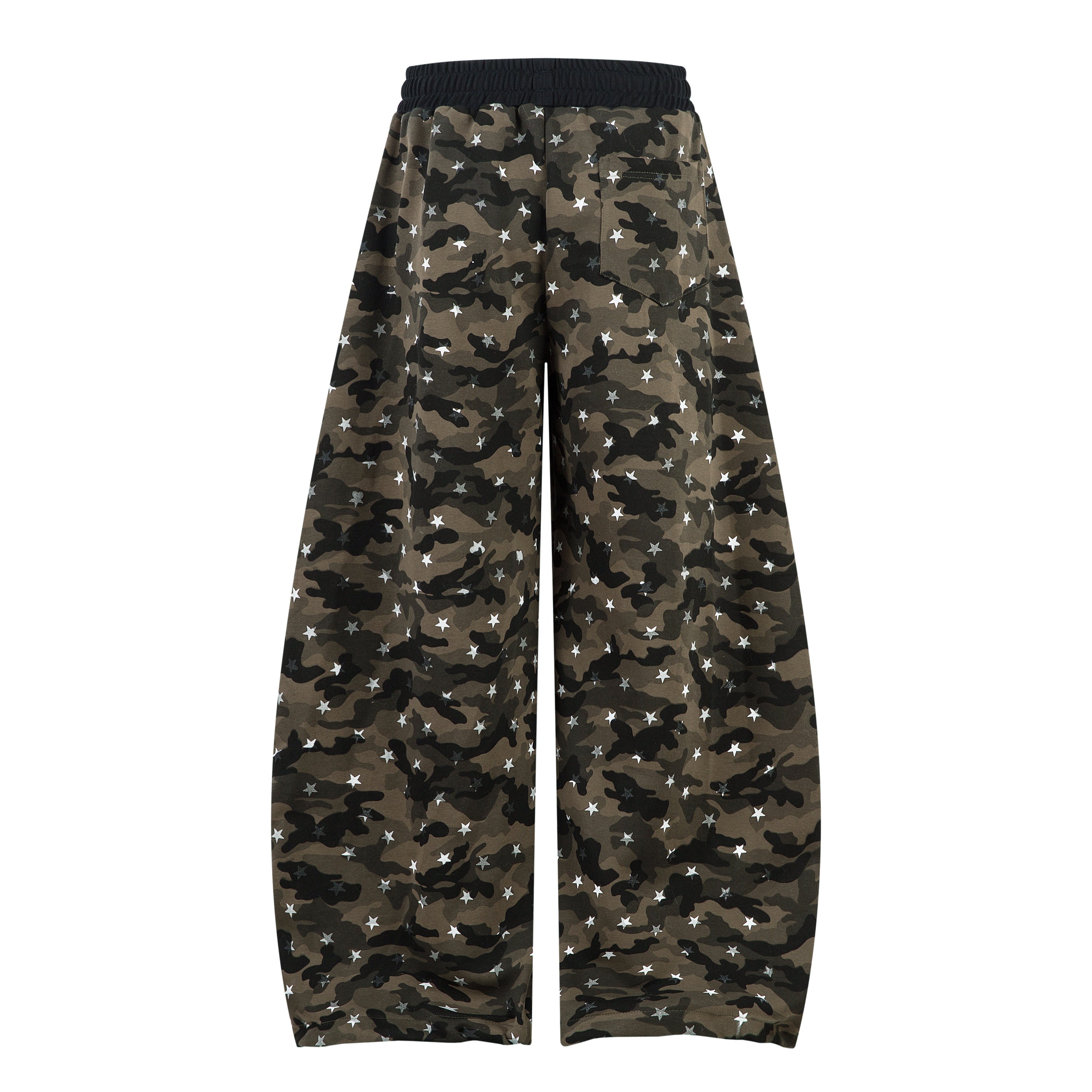 CapCabin Star Camo Wide-Leg Sweatpants