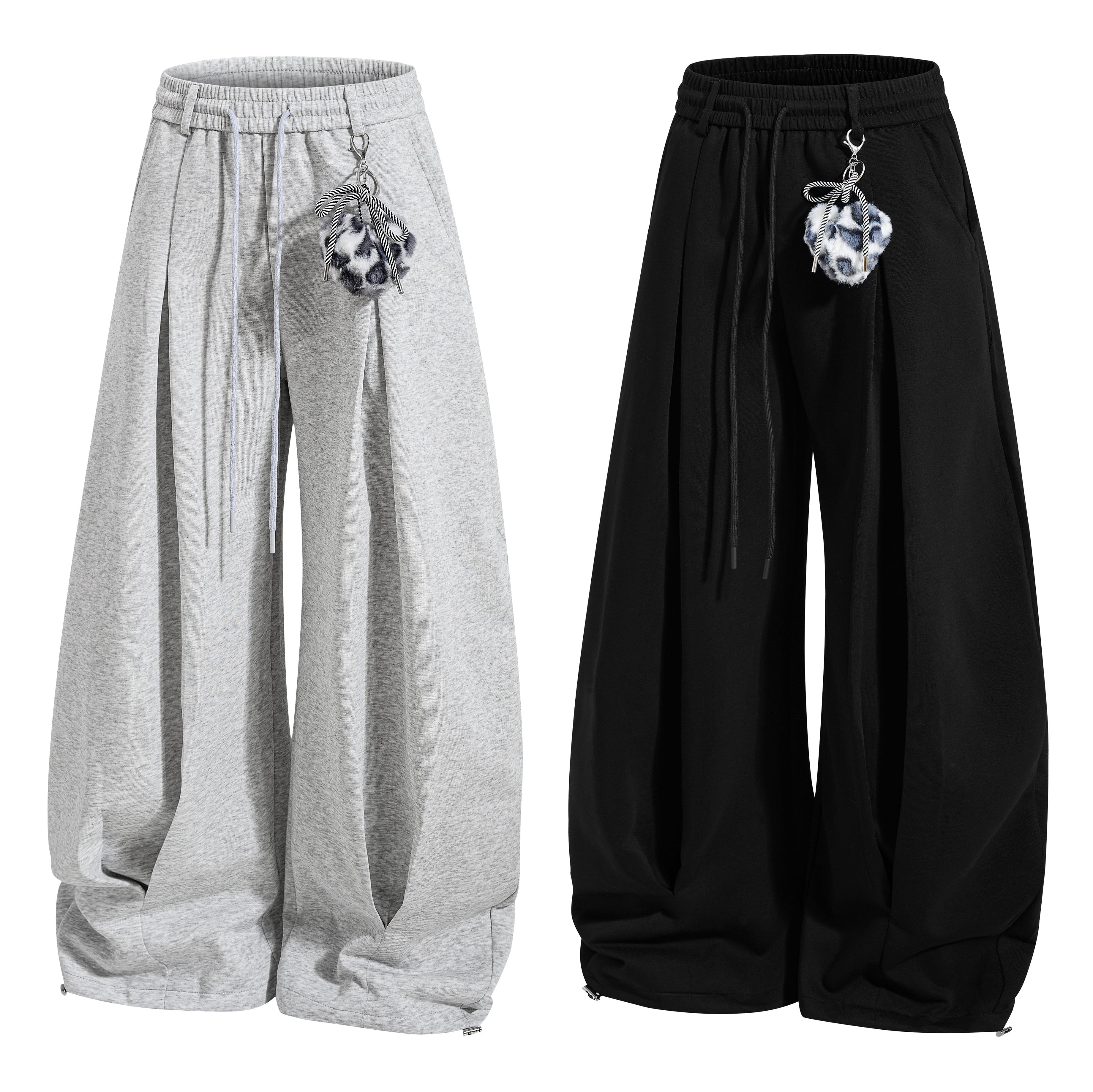 CapCabin Script Wide-Leg Sweatpants