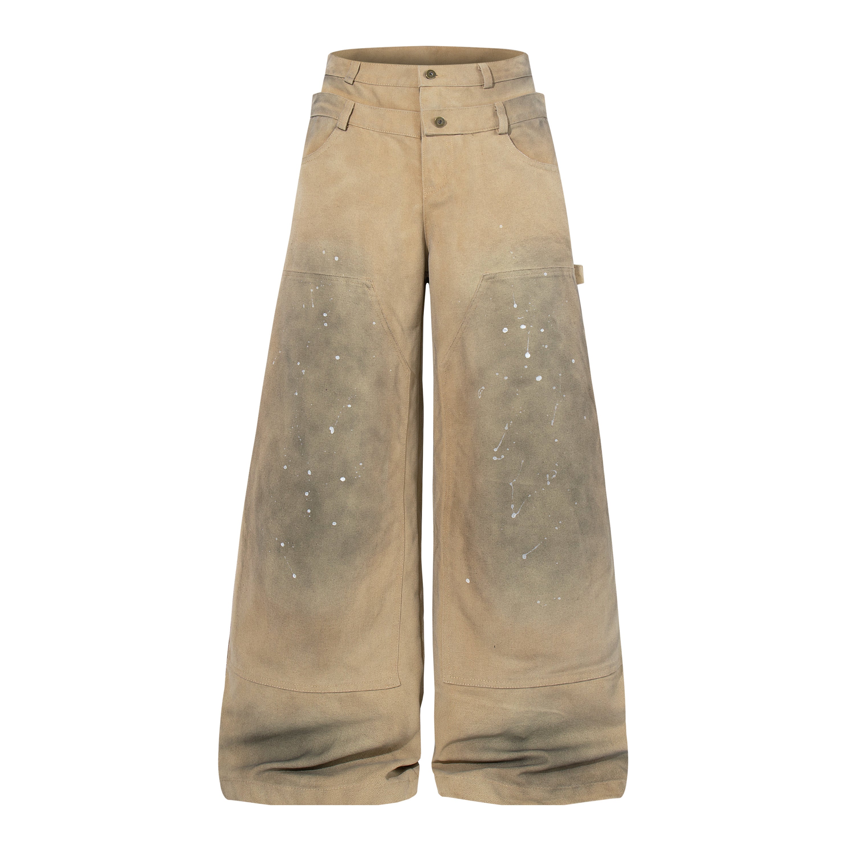 CapCabin Vintage Workwear Wide-Leg Pants