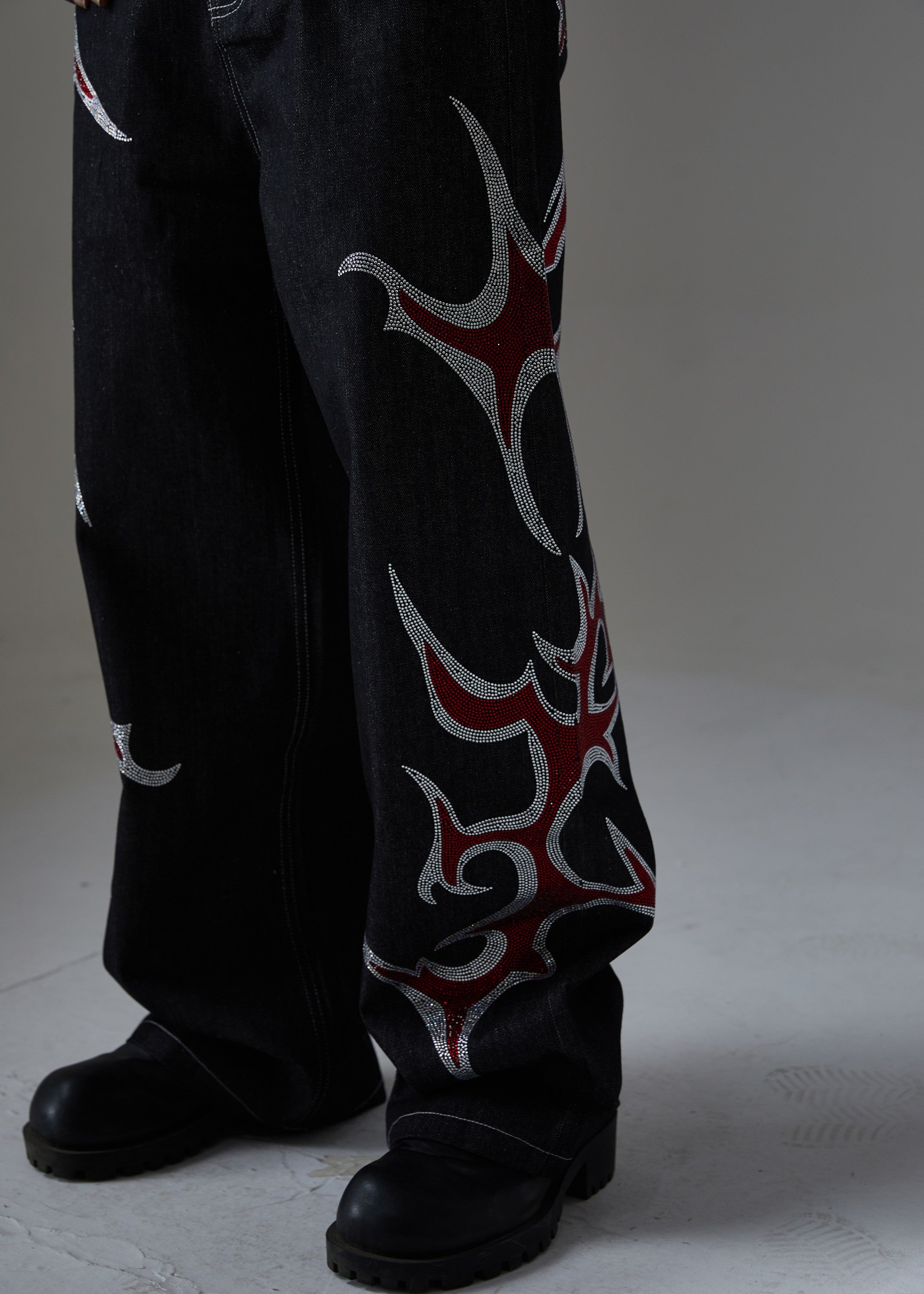 CapCabin Graphic Denim Pants