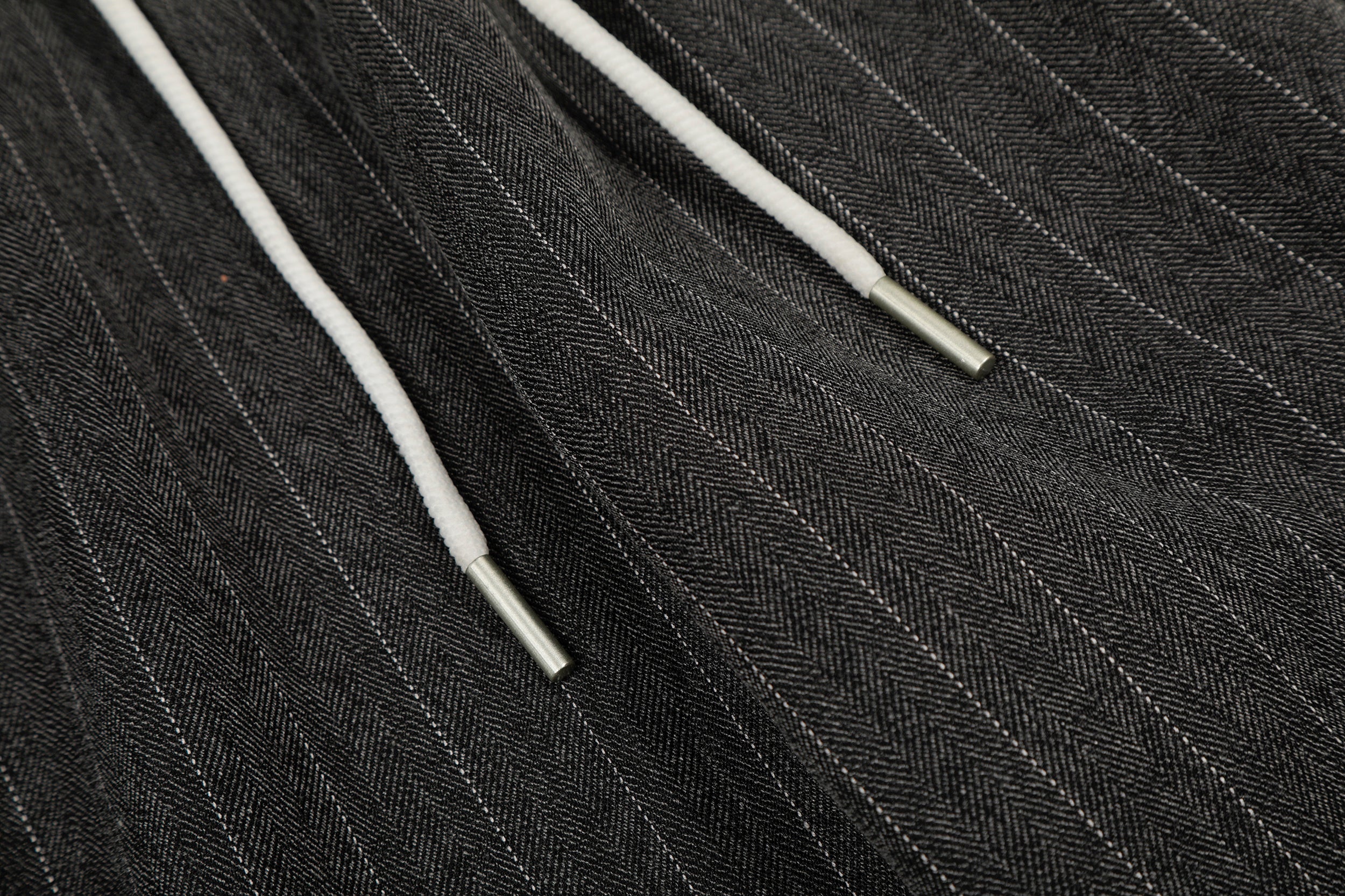 CapCabin Pinstripe Wide-Leg Track Pants