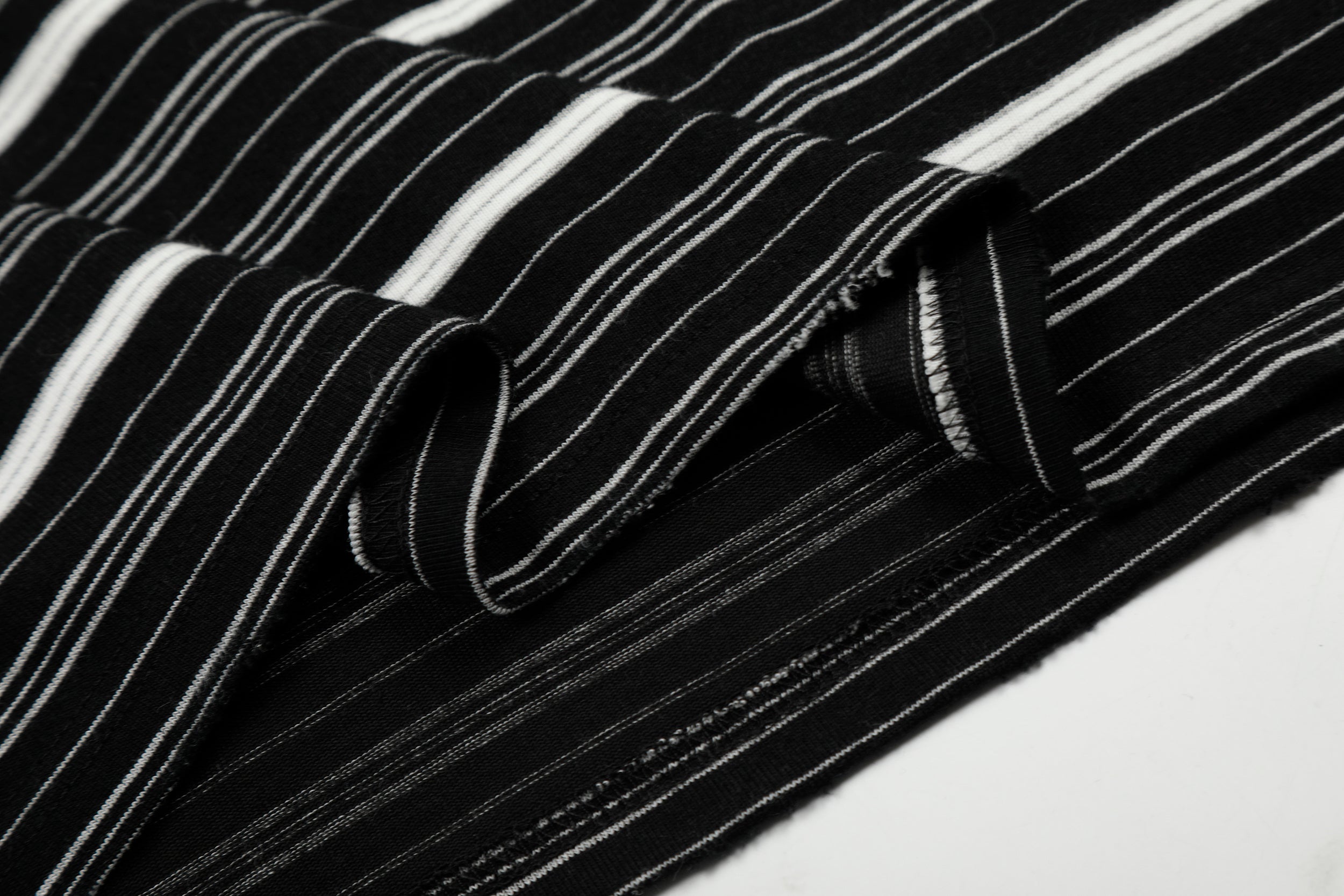 CapCabin Striped Henley Long Sleeve Tee