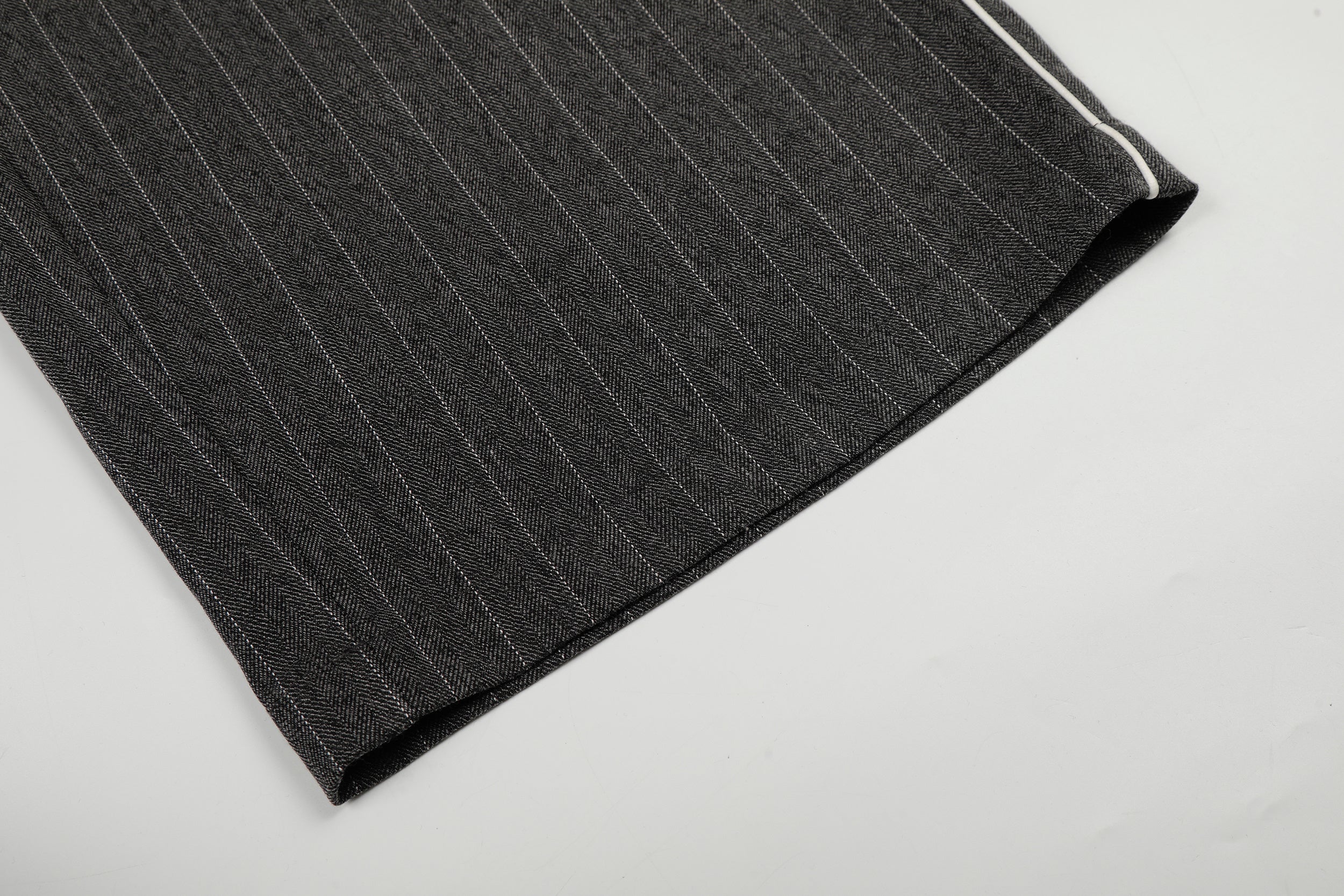 CapCabin Pinstripe Wide-Leg Track Pants