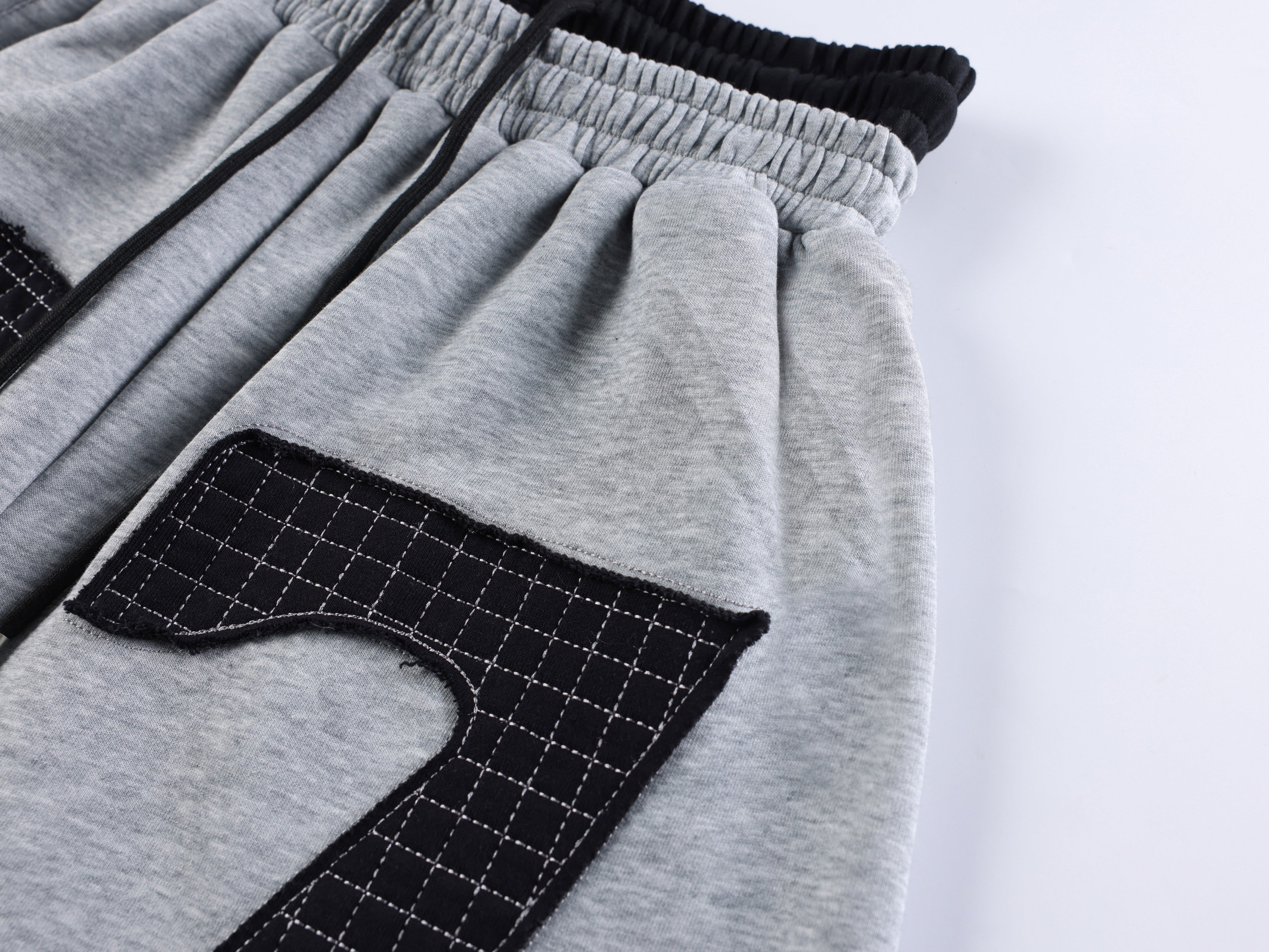CapCabin 77 Patchwork Wide-Leg Sweatpants