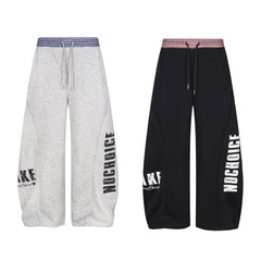 CapCabin Double-Waist Checkered Print Track Pants