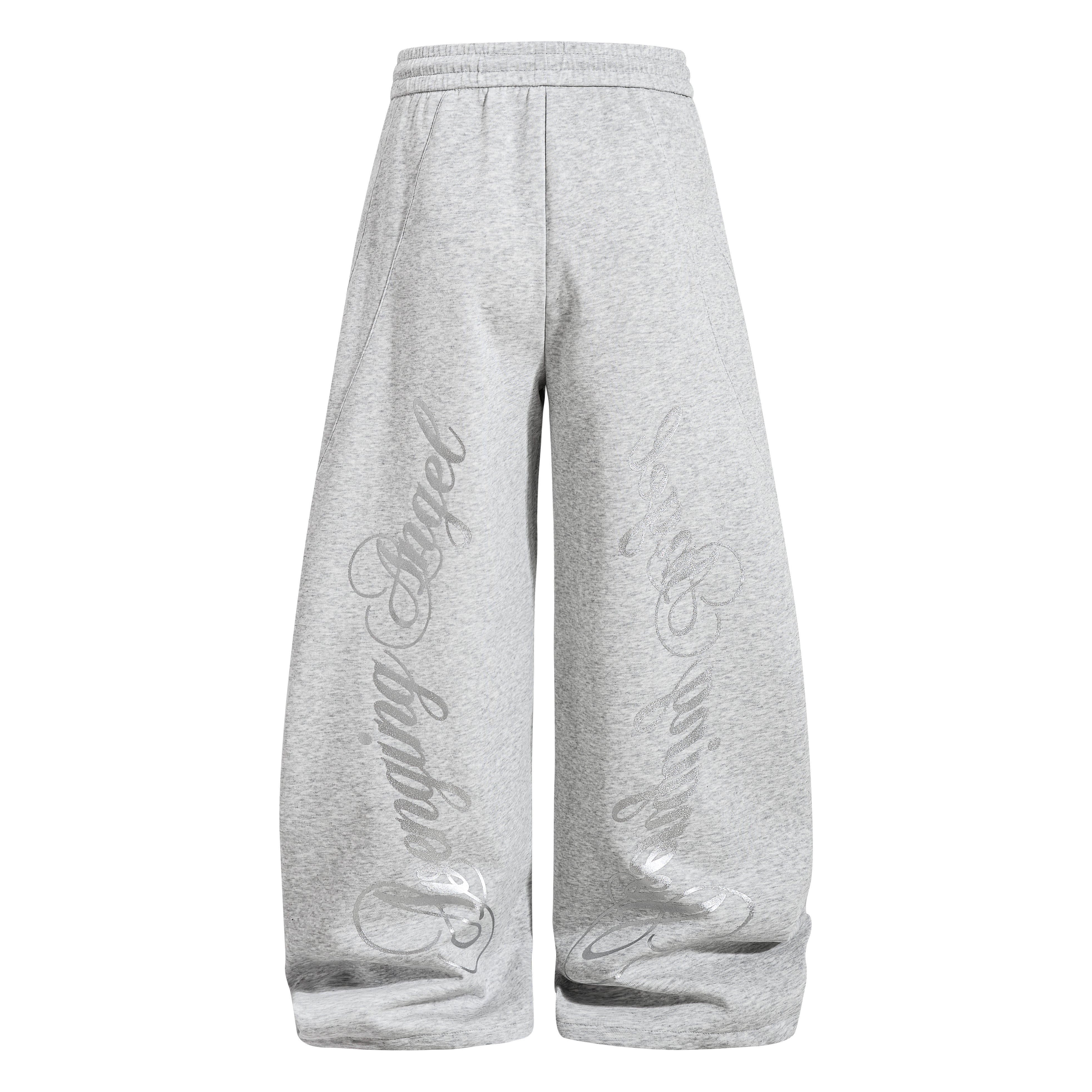 CapCabin Script Wide-Leg Sweatpants