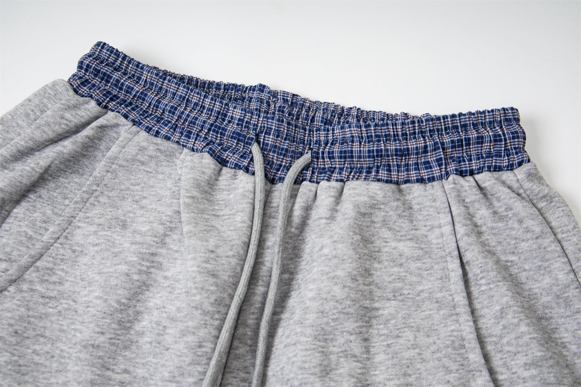CapCabin Double-Waist Checkered Print Track Pants