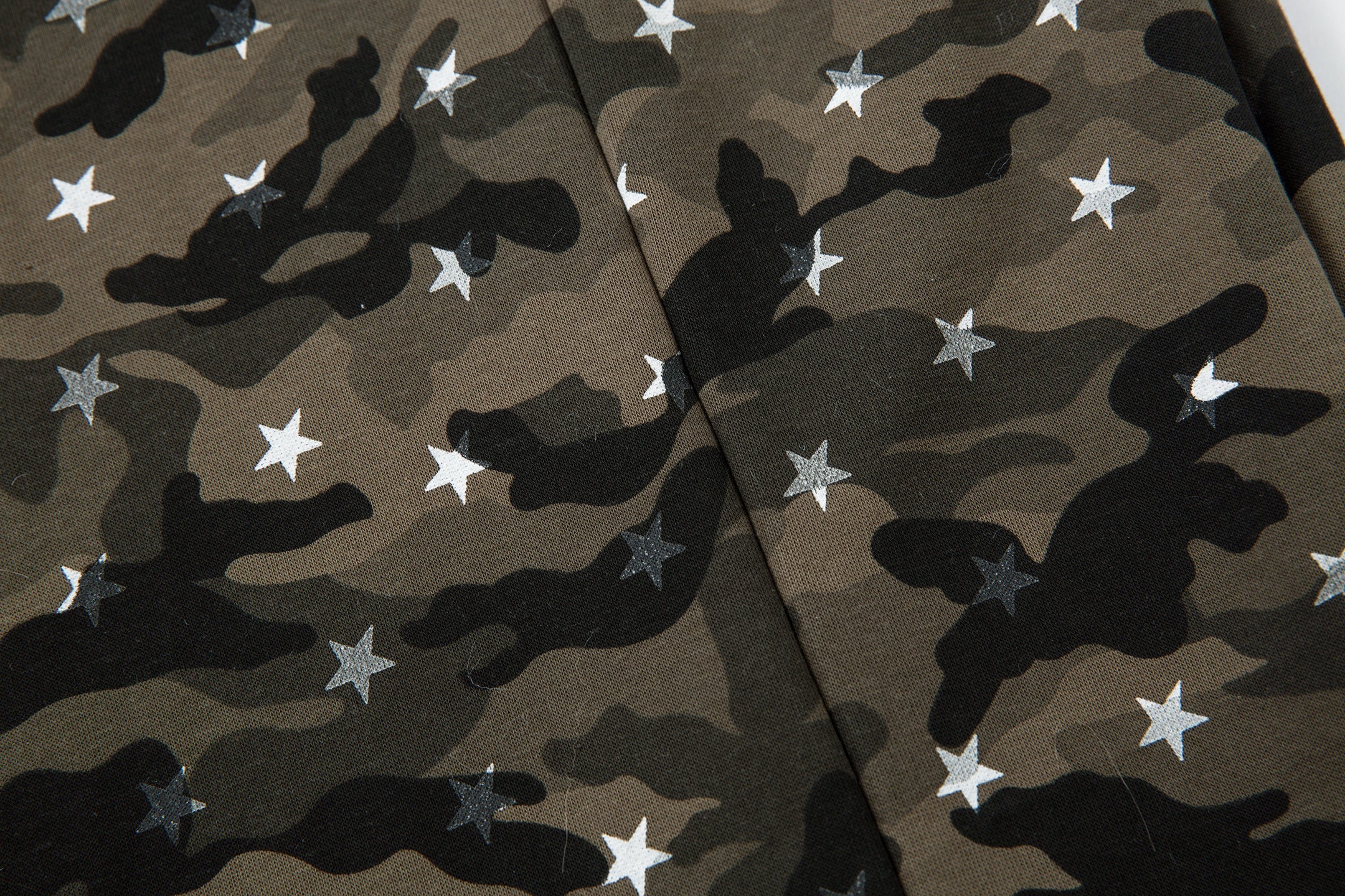 CapCabin Star Camo Wide-Leg Sweatpants