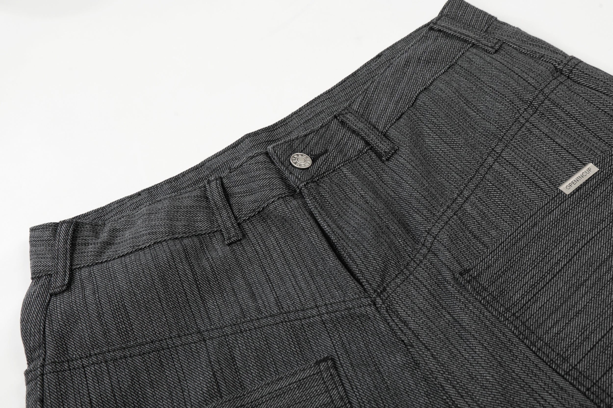 CapCabin Textured Wide-Leg Utility Pants