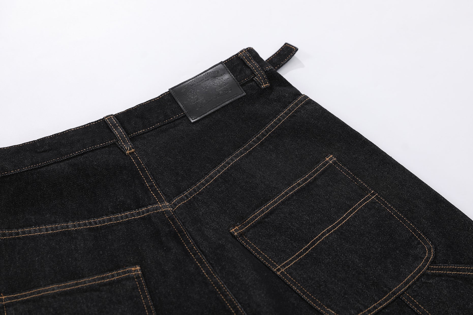 CapCabin “Raw Edge Denim Cargo Shorts”