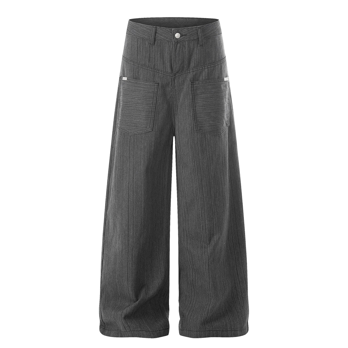 CapCabin Textured Wide-Leg Utility Pants
