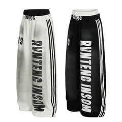 CapCabin Bold Letter Stripe Track Pants