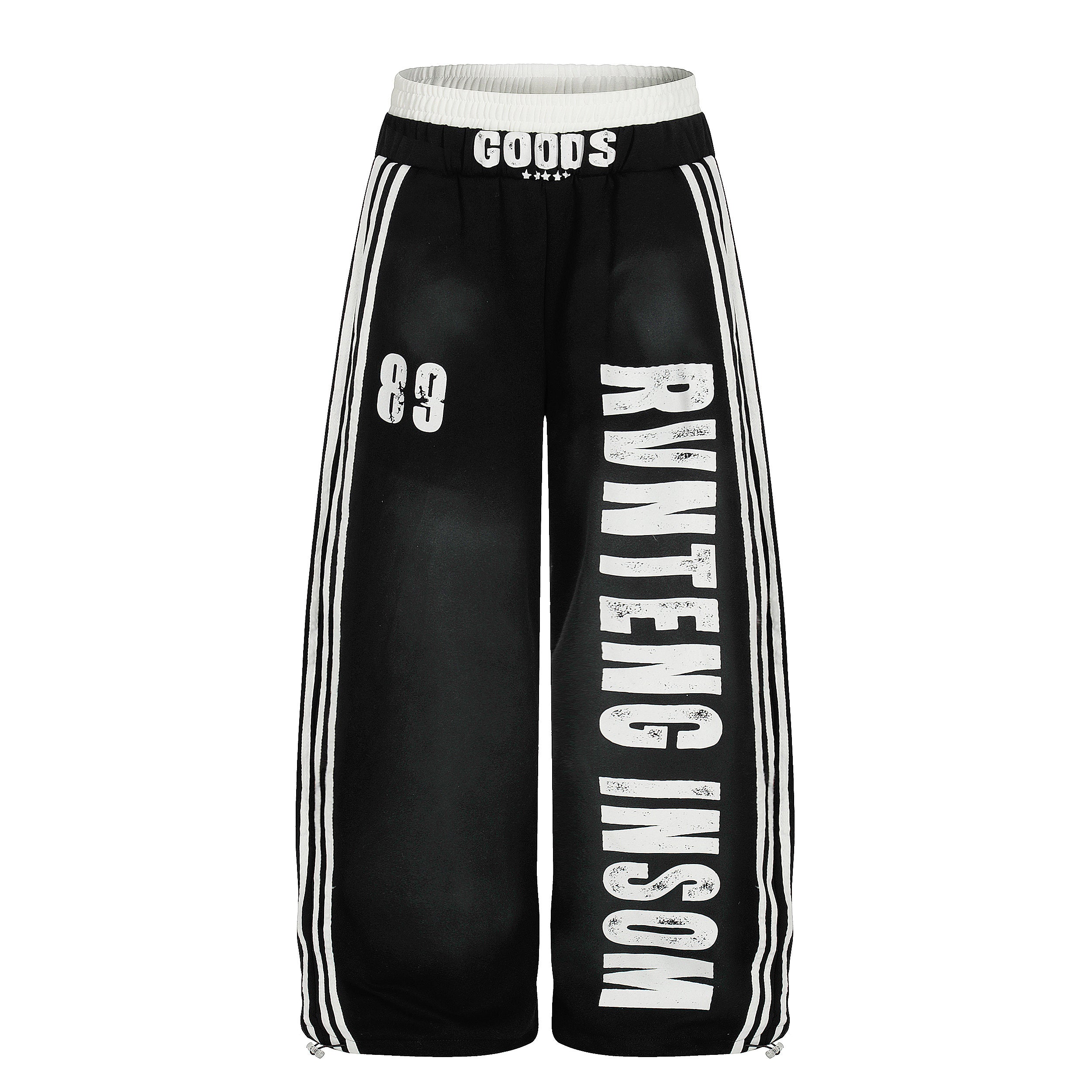 CapCabin Bold Letter Stripe Track Pants