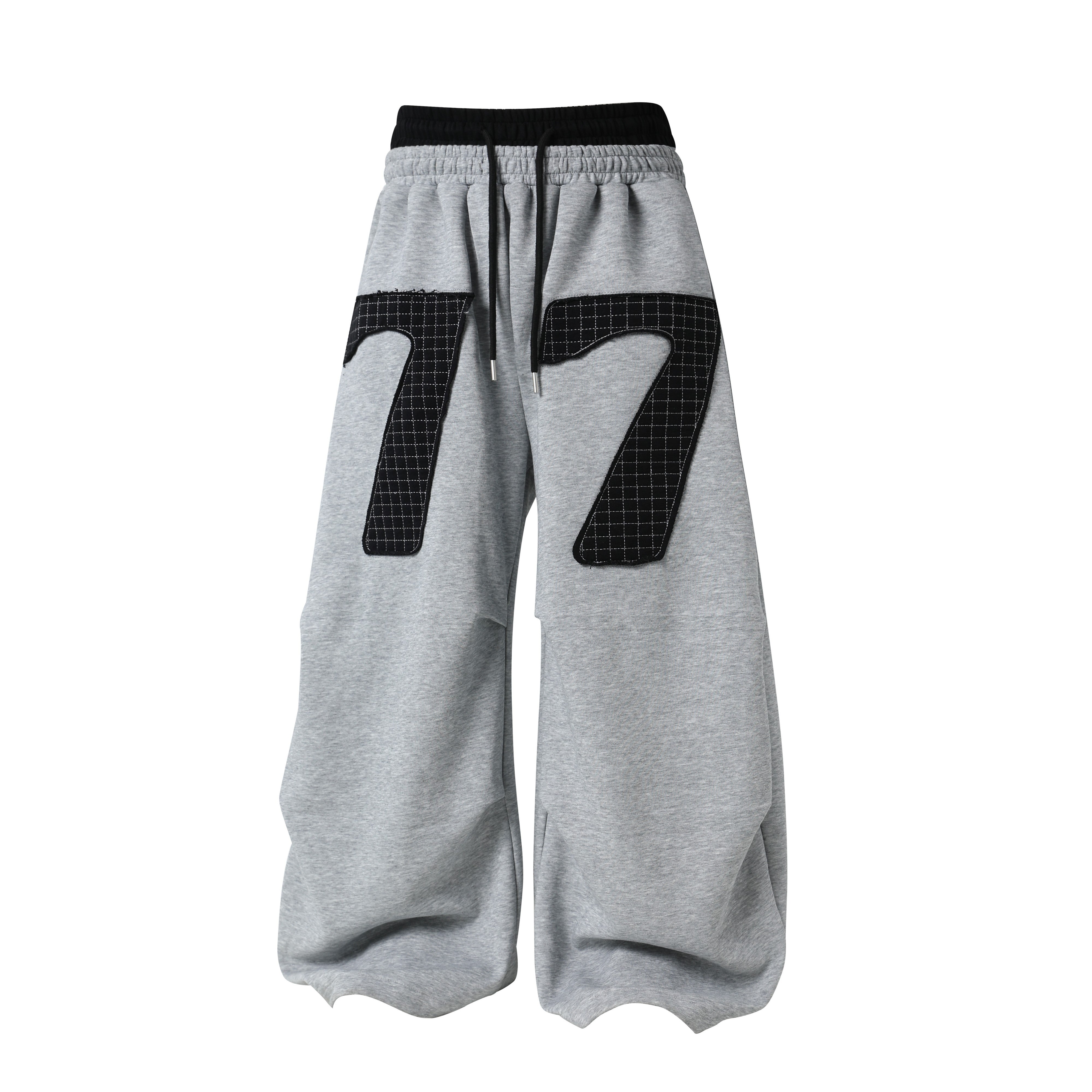 CapCabin 77 Patchwork Wide-Leg Sweatpants