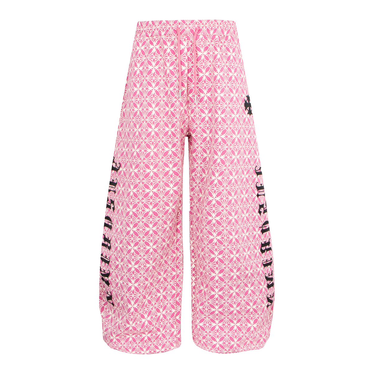 CapCabin All-Over Pattern Graphic Wide-Leg Pants