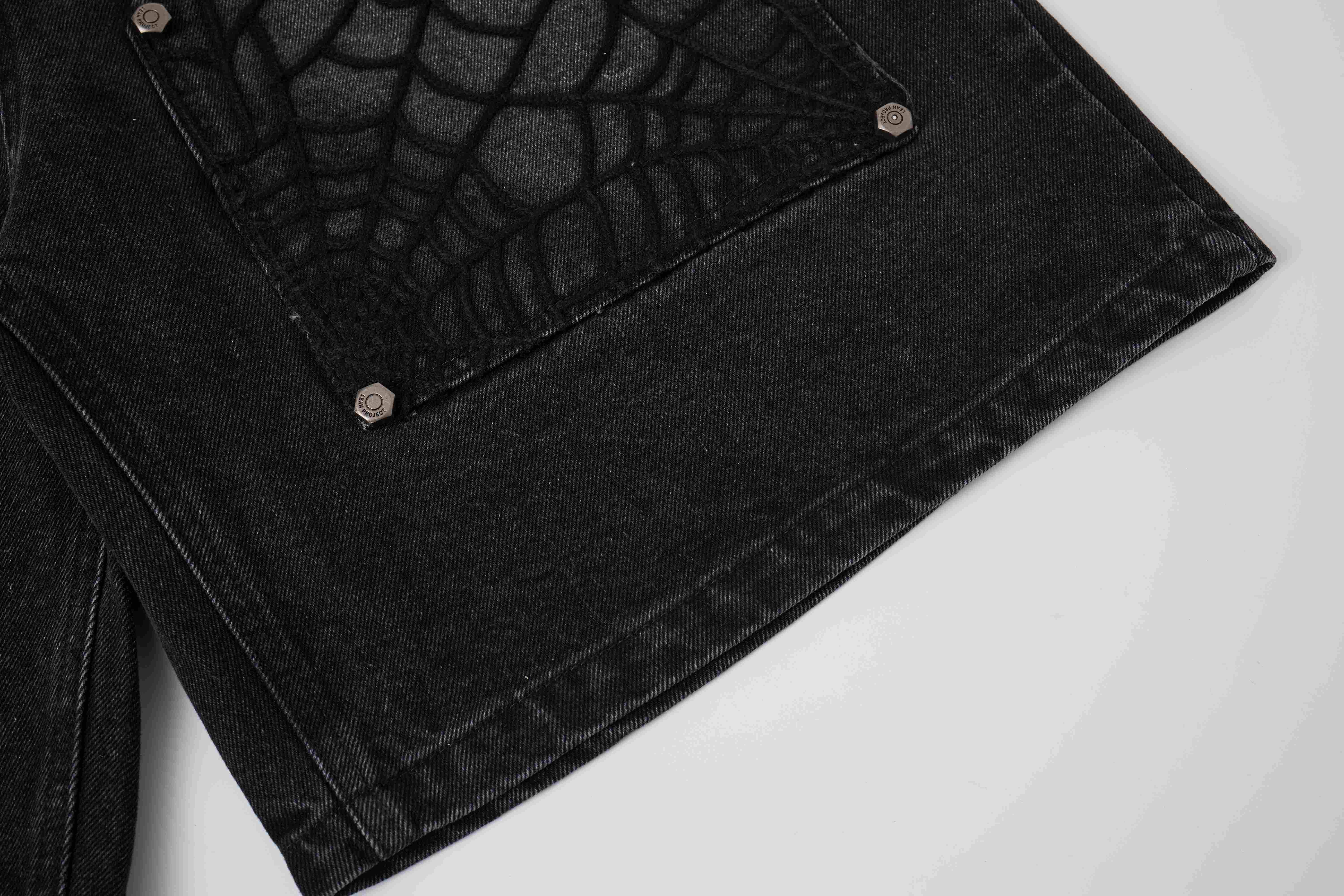 CapCabin Web Panel Strap Denim Shorts
