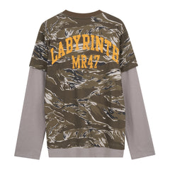 CapCabin Camo Layered Long Sleeve Tee*